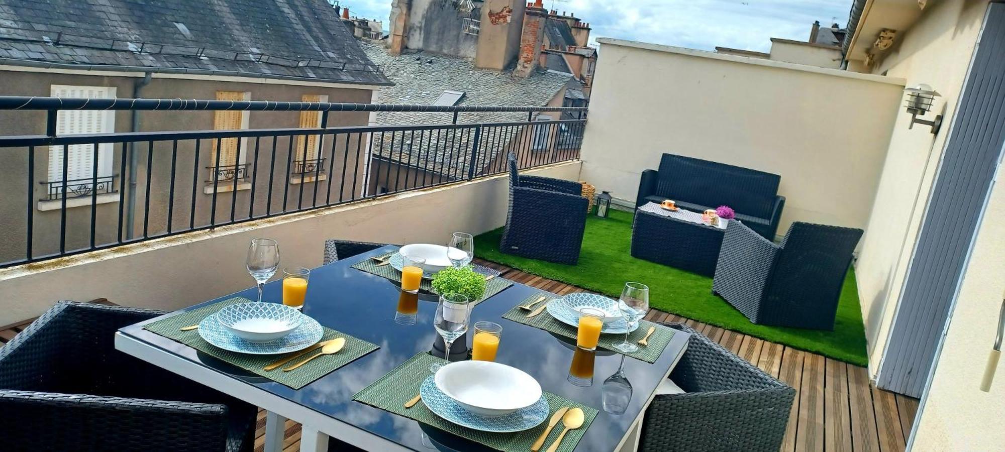 Appartamento La Terrasse De St Amans Rodez Esterno foto